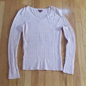 Pink V-Neck Sweater, Size M from Merona